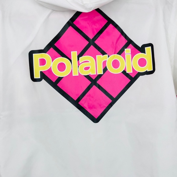Polaroid White Full Zip Windbreaker Jacket - Picture 6 of 6